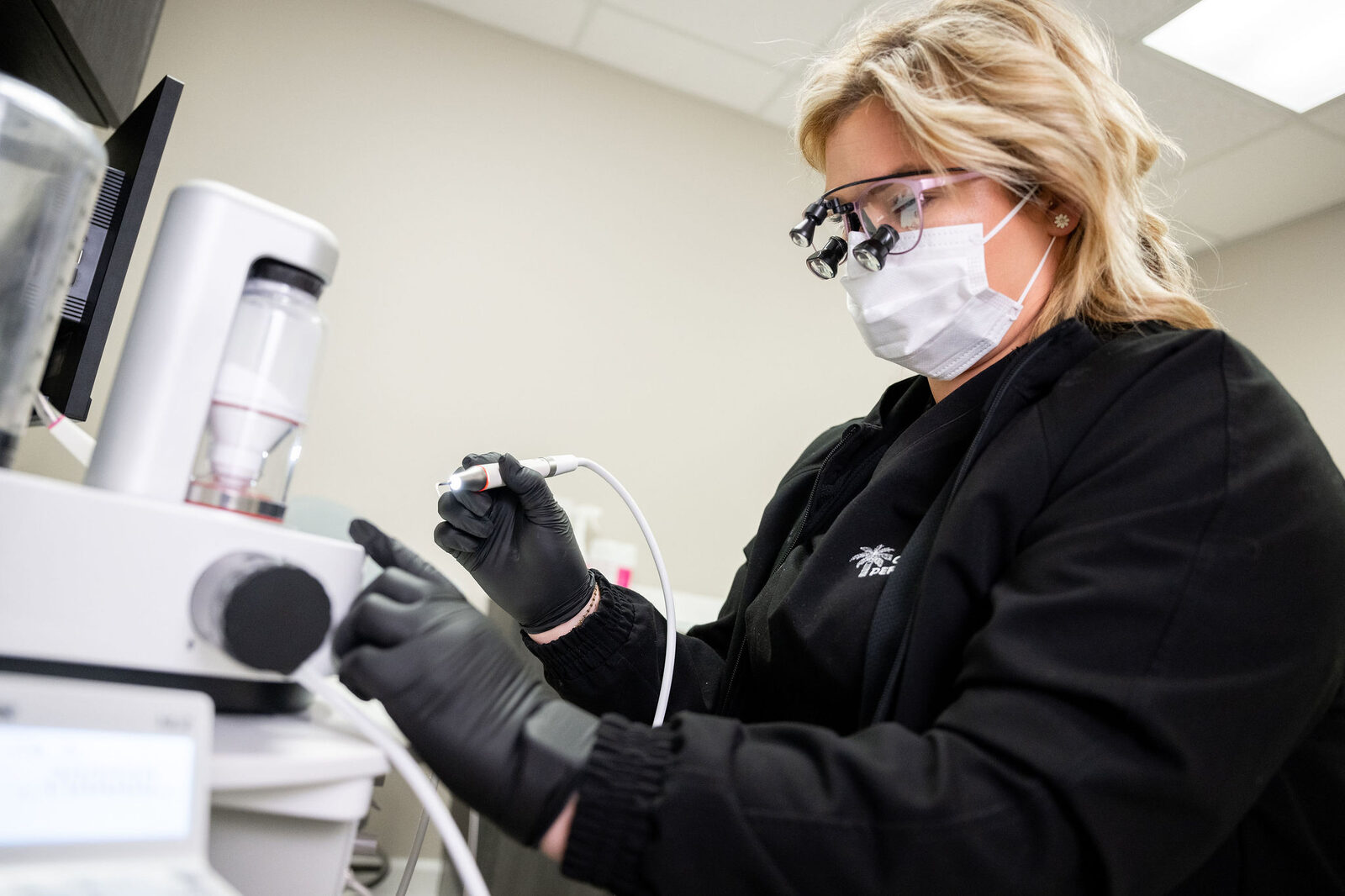 Loupes-view instrumentation at Coastal Periodontics